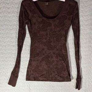 BKE Burnout Top | Paisley Brown